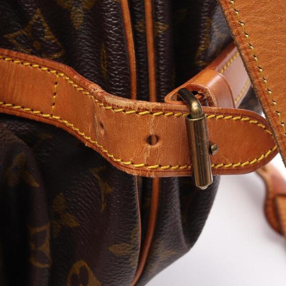 LOUIS VUITTON Brown Monogram Leather Shoulder Bag - Picture 13 of 15